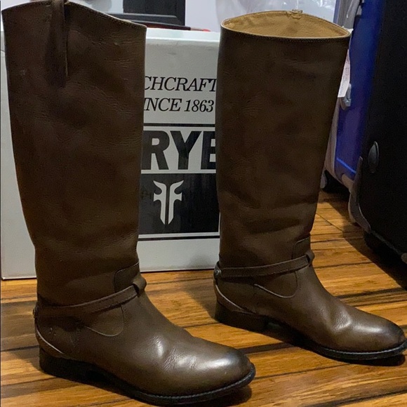 Frye Lindsay Plate riding style boots - Picture 2 of 8